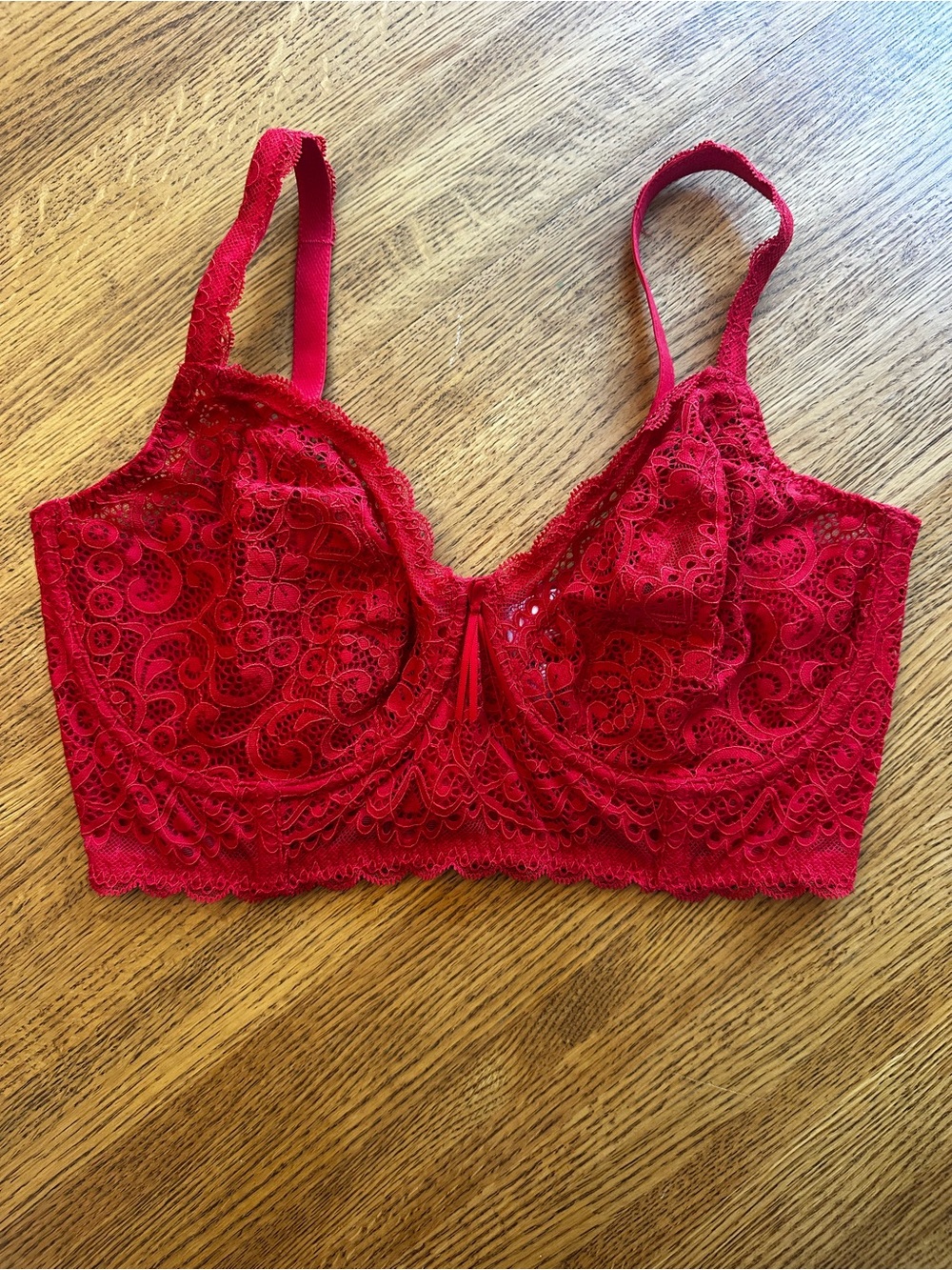 Prima Donna Red Lace Longline Bra